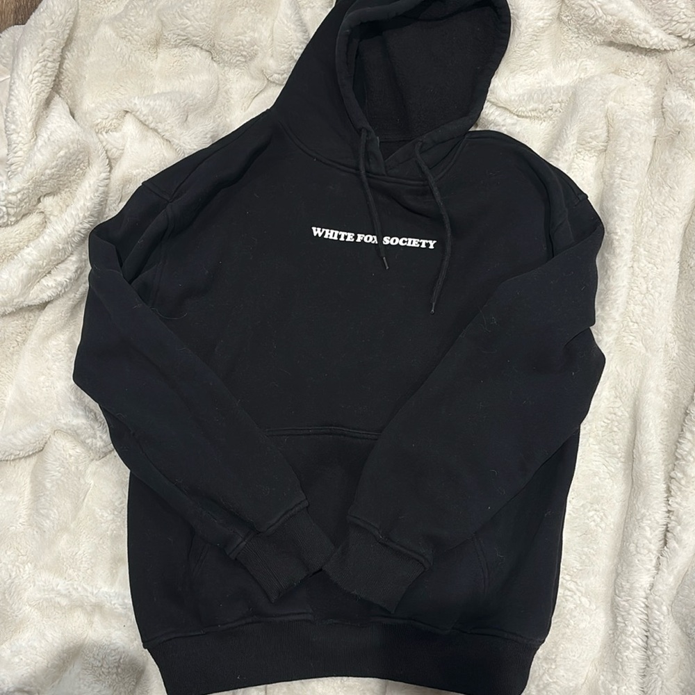 White fox hoodie